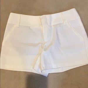 Alice and Olivia white shorts